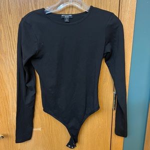 Long sleeve black bodysuit